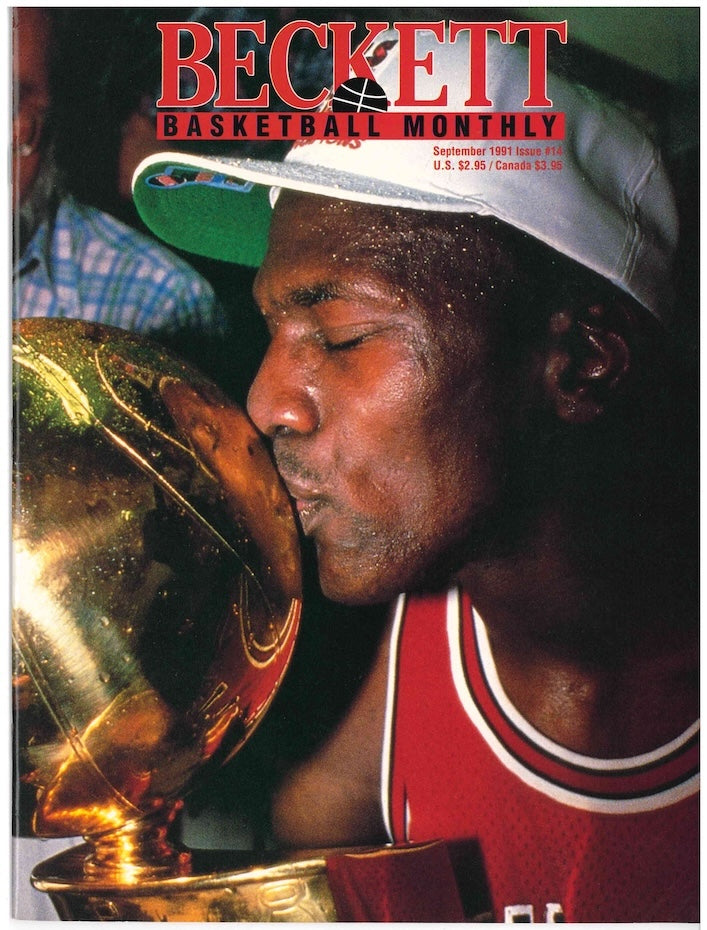 BECKETT BASKETBALL MAGAZINE 1991 #14 MICHAEL JORDAN