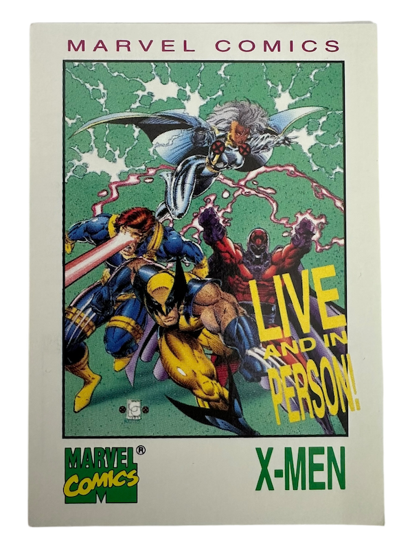 1993 MARVEL COMICS LIVE AND IN PERSON X-MEN PROMO SIGNED AUTO CARD 'THE WOLVERINE III'