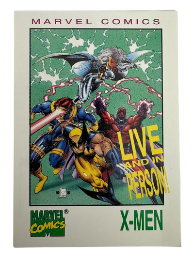 1993 MARVEL COMICS LIVE AND IN PERSON X-MEN PROMO SIGNED AUTO CARD 'THE WOLVERINE III'