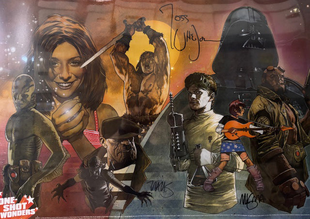 *TRIPLE SIGNED* ONE-SHOT WONDERS DARK HORSE LITHOGRAPH - MIGNOLA/CHAREST/WHEDON