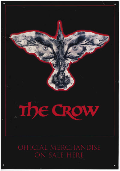 THE CROW VINTAGE 1994 METAL SIGN