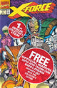 X-FORCE (1991) #1 - POLYBAGGED WITH SUNSPOT/GIDEON TRADING CARD