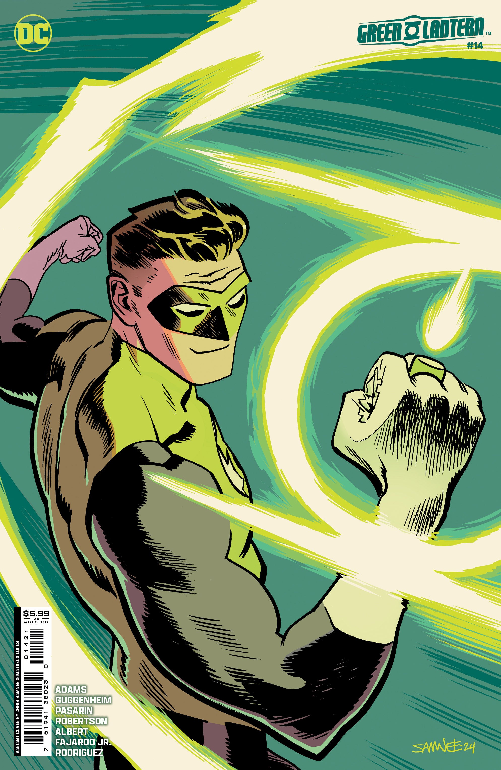 GREEN LANTERN (2023) #14 CVR B CHRIS SAMNEE CARD STOCK VAR (ABSOLUTE POWER)