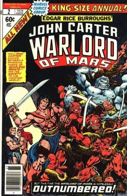 JOHN CARTER WARLORD OF MARS (1977) ANNUAL #2 (FN)