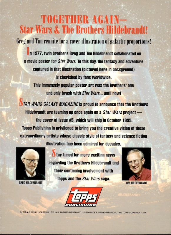 1995 TOPPS STAR WARS GALAXY MAGAZINE UNCUT CARD SHEET