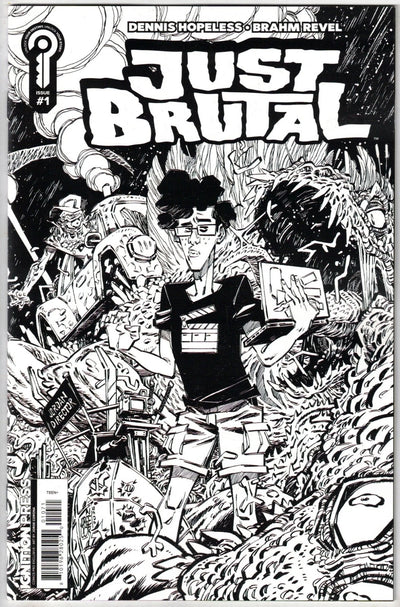 JUST BRUTAL (2026) COMICSPRO 2026 EXCLUSIVE BLACK & WHITE CORONA VAR