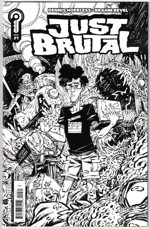 JUST BRUTAL (2026) COMICSPRO 2026 EXCLUSIVE BLACK & WHITE CORONA VAR