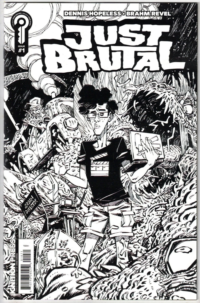 JUST BRUTAL (2026) COMICSPRO 2026 EXCLUSIVE BLACK & WHITE CORONA VAR