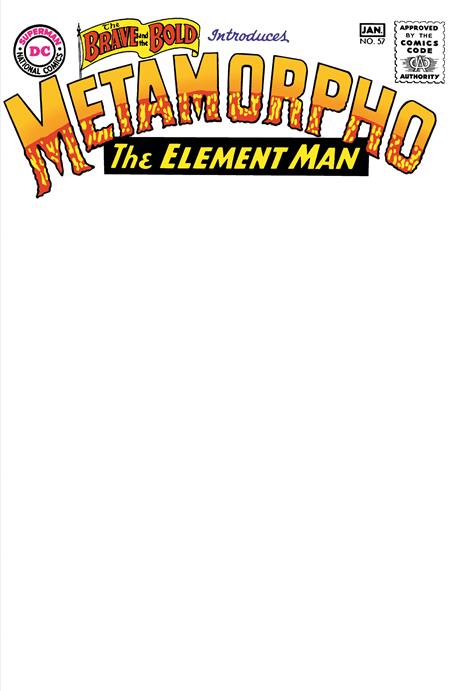 BRAVE AND THE BOLD (1955) #57 FACSIMILE EDITION (2025) CVR C BLANK CARD STOCK VAR