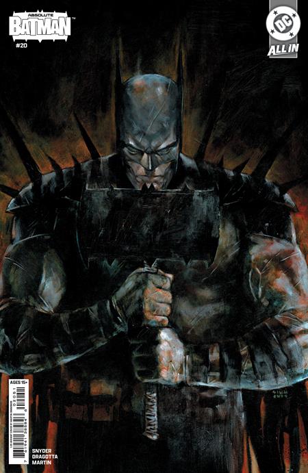 ABSOLUTE BATMAN (2024) #20 CVR E INC 1:25 MARTIN SIMMONDS CARD STOCK VAR