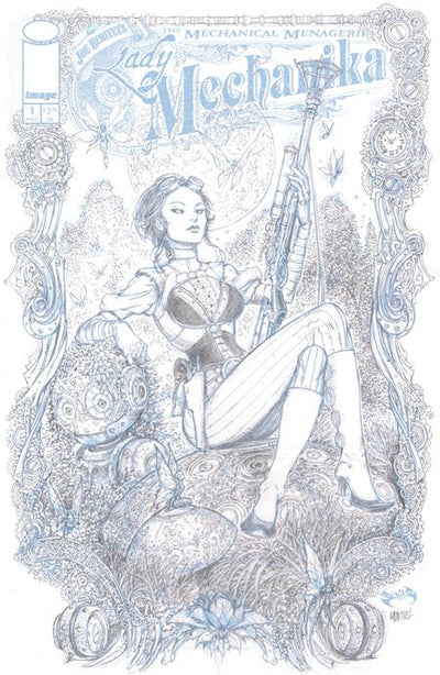 LADY MECHANIKA THE MECHANICAL MENAGERIE (2026) #1 CVR C INC 1:10 JOE BENITEZ & MARTIN MONTIEL B &W VAR