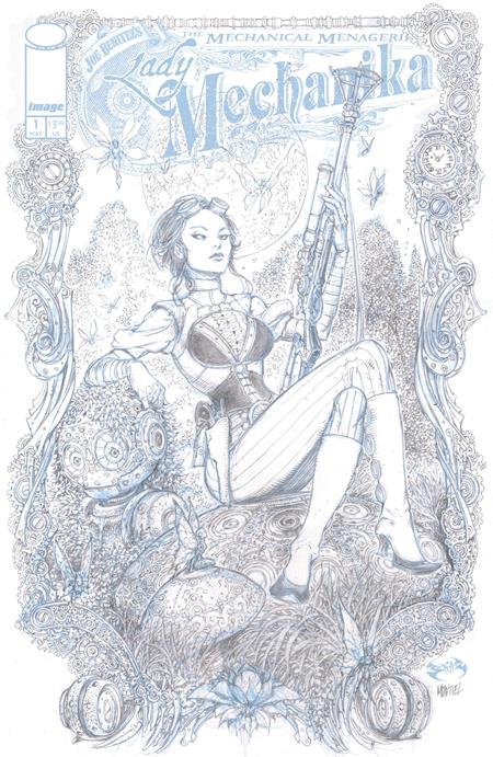 LADY MECHANIKA THE MECHANICAL MENAGERIE (2026) #1 CVR C INC 1:10 JOE BENITEZ & MARTIN MONTIEL B &W VAR