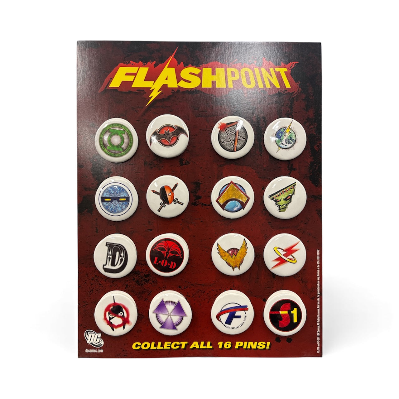 FLASHPOINT (2011) COMPLETE PROMOTIONAL BUTTON BADGE SET