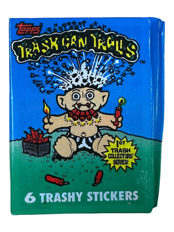 1992 TOPPS TRASH CAN TROLLS STICKERS PACK