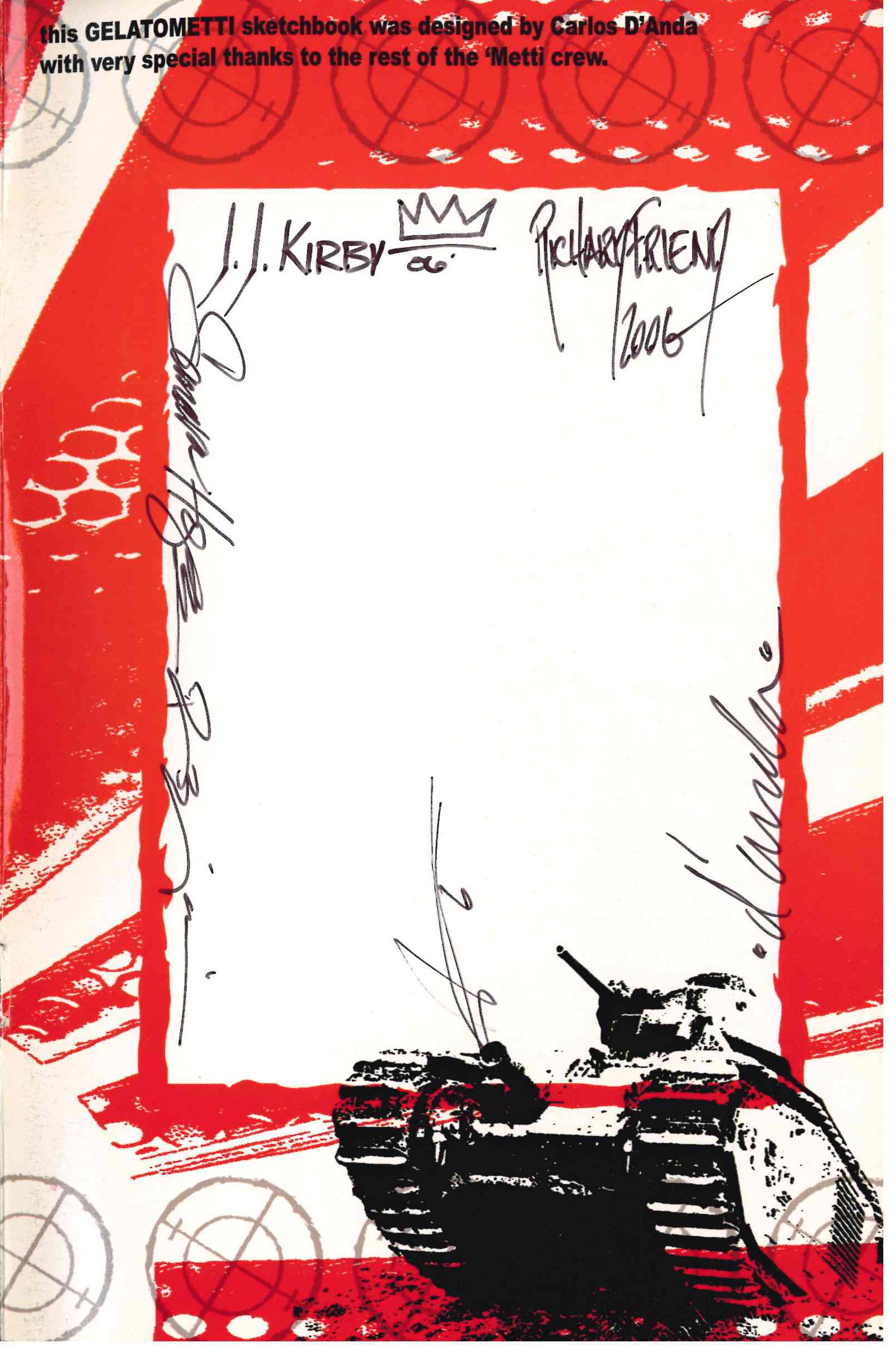 *MULTI-SIGNED* GELATOMETTI SKETCHBOOK (2006) #1 - WILDSTORM STUDIOS