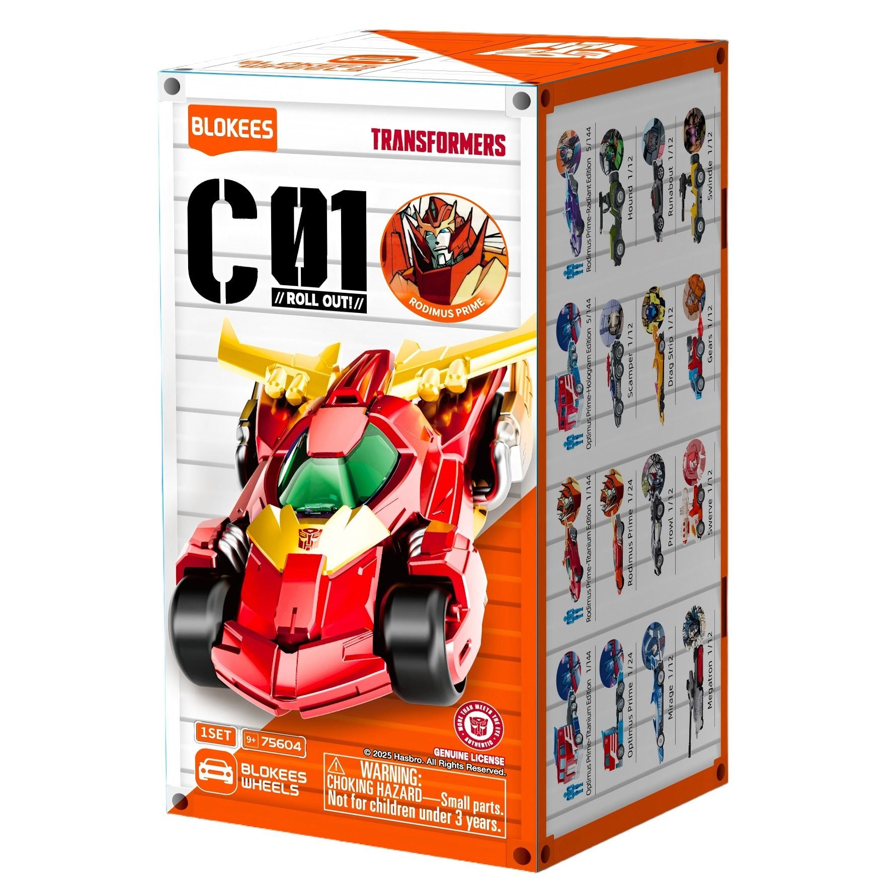 BLOKEES WHEELS TRANSFORMERS C01 ROLL OUT BLIND BOX