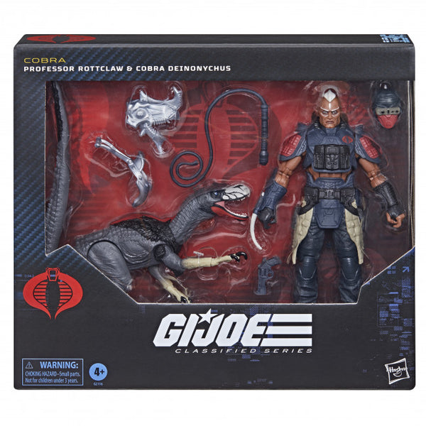 GI JOE CLASSIFIED SERIES #196 PROFESSOR ROTTCLAW AND COBRA DEINONYCHUS AF