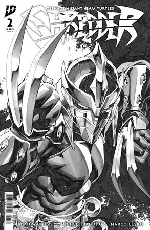 TEENAGE MUTANT NINJA TURTLES SHREDDER (2025) #2 CVR E 25 COPY INCV NGU B&W VAR