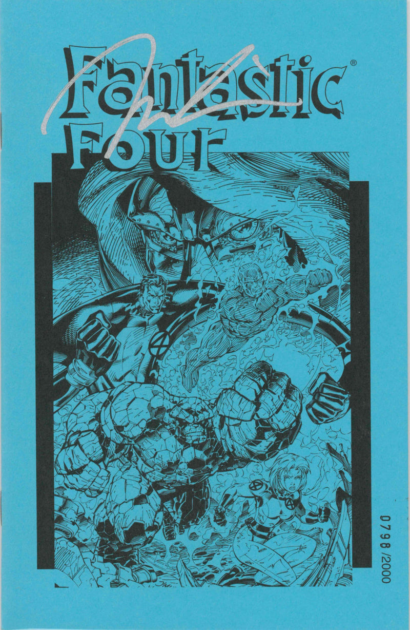 FANTASTIC FOUR (1996) #1 ASHCAN - SIGNED BY JIM LEE