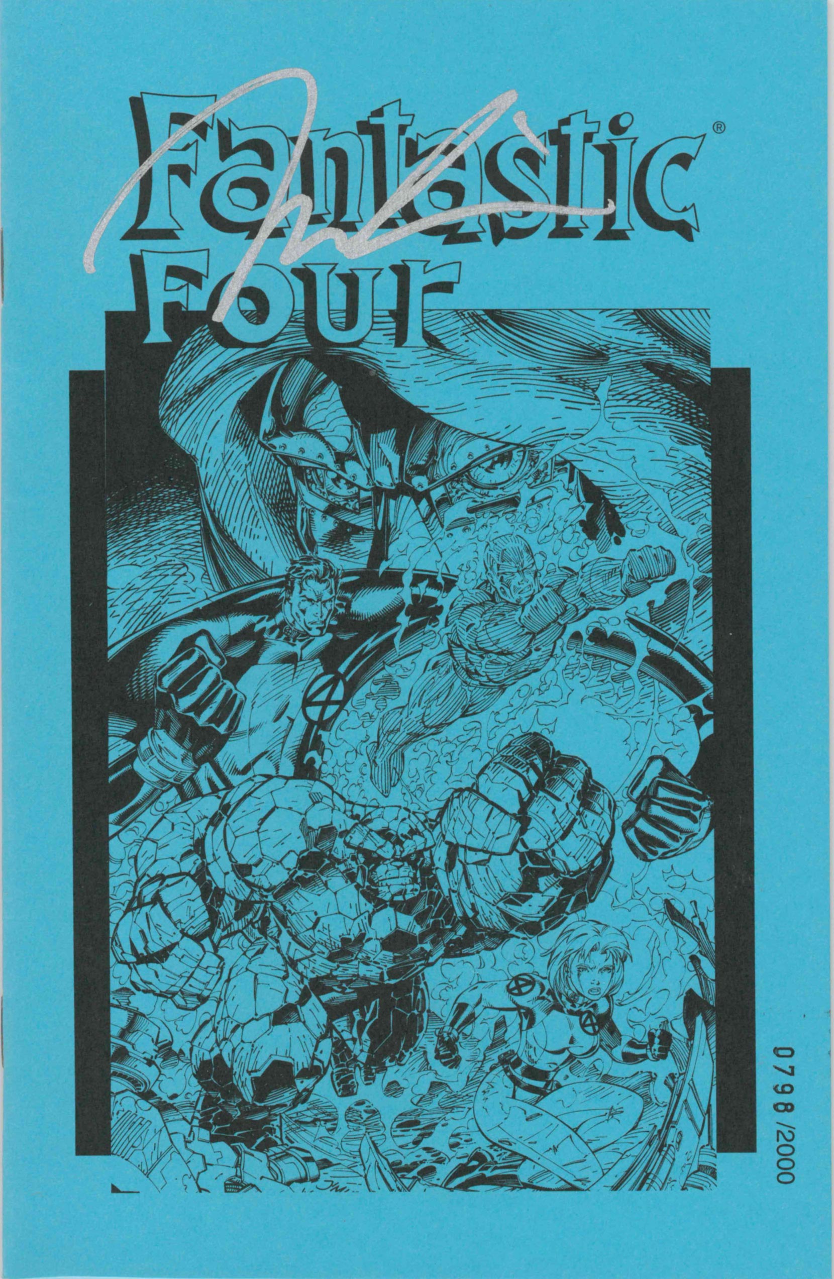 FANTASTIC FOUR (1996) #1 ASHCAN - SIGNED BY JIM LEE
