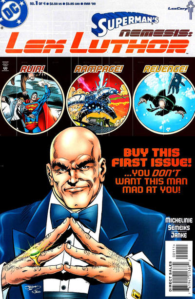 SUPERMANS NEMESIS LEX LUTHOR (1999) - SET OF FOUR