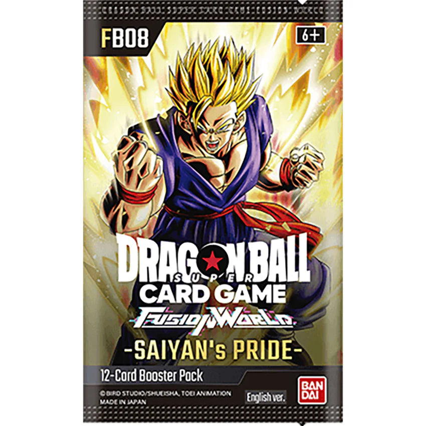 DRAGON BALL SUPER CARD GAME (FB08) FUSION WORLD SAIYANS PRIDE BOOSTER PACK