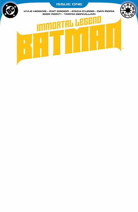IMMORTAL LEGEND BATMAN (2025) #1 CVR D BLANK VAR