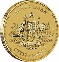AUSTRALIAN CITIZENSHIP 2017 $1 COIN IN CARD