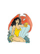 INCREDIBLY RARE PLANET STUDIOS MARK SCHULTZ HANNAH DUNDEE CADILLACS AND DINOSAURS PIN (1993)