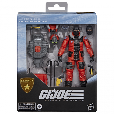 GI JOE CLASSIFIED SERIES LEGACY COLLECTION ACTION JOE AVALANCHE RESPONSE AF