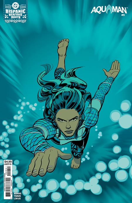 AQUAMAN (2025) #9 CVR E LEONARDO ROMERO HISPANIC HERITAGE MONTH AQUAGIRL (LORENA MARQUEZ) CARD STOCK VAR