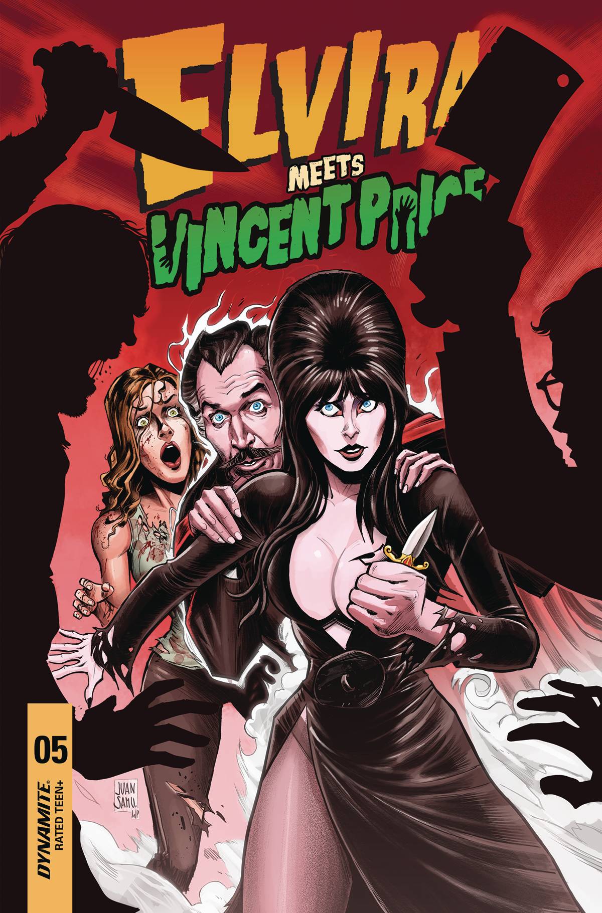 ELVIRA MEETS VINCENT PRICE #5 CVR B SAMU