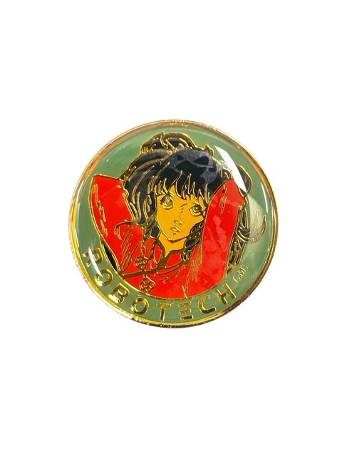 VINTAGE ROBOTECH METAL BADGE (1985) MINMEI