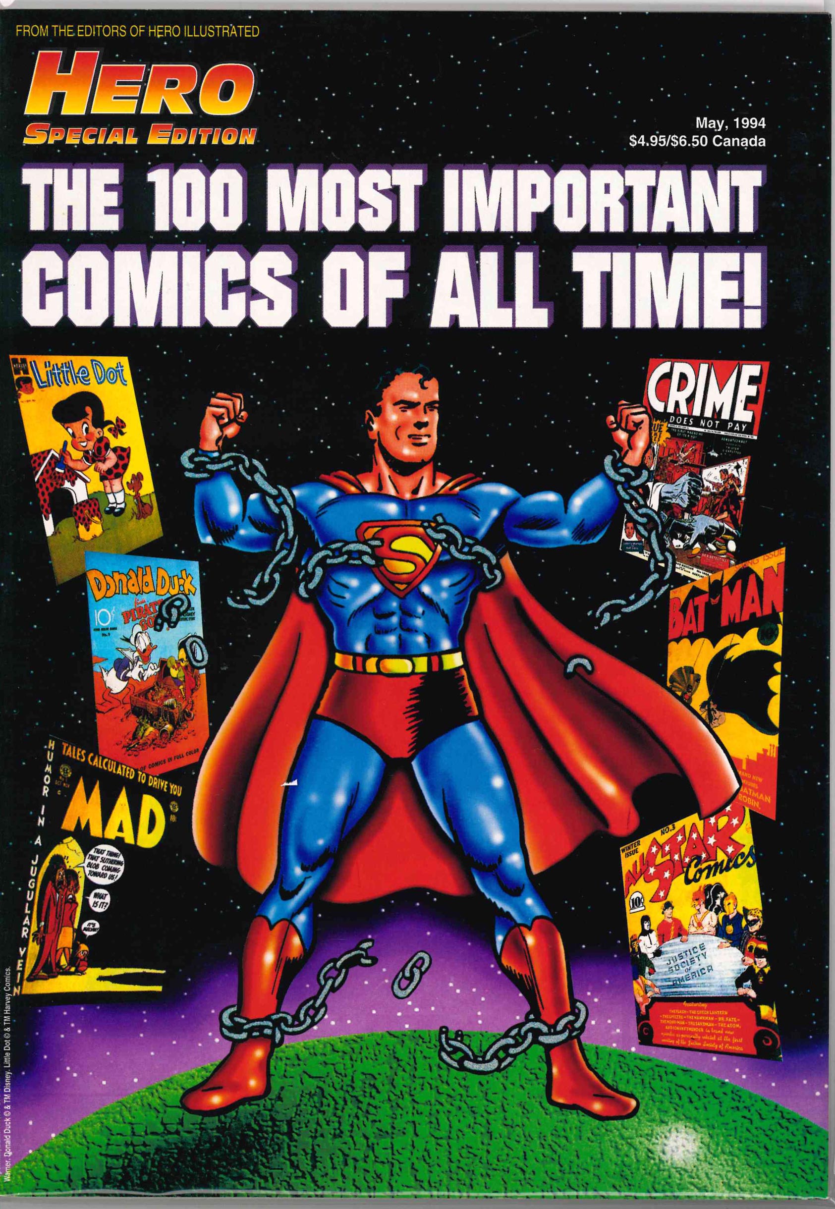HERO SPECIAL EDITION (1994) 100 MOST IMPORTANT COMICS OF ALL TIME SC