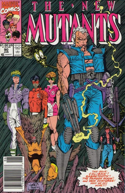 NEW MUTANTS (1983) #90 NEWSSTAND EDITION