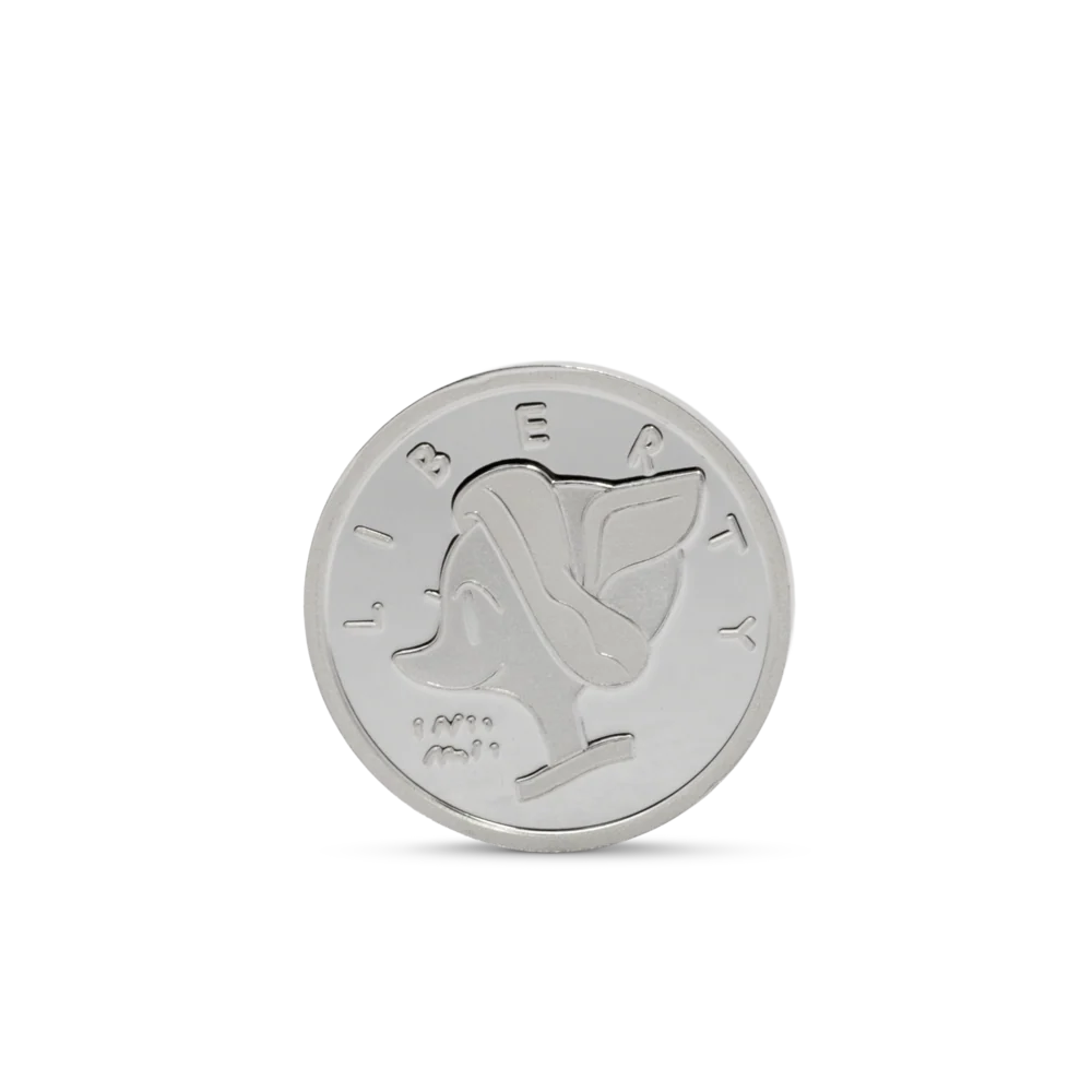 DISNEY - DUCKTALES LUCKY DIME - SCROOGE McDUCK 3gm SILVER COIN