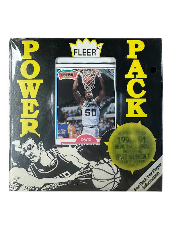 1990-91 FLEER POWER PACK BASKETBALL SET DAVID ROBINSON