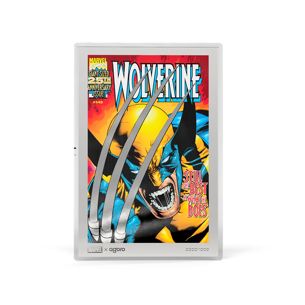 MARVEL WOLVERINE COMIC COVERS - WOLVERINE #145 1oz SILVER FOIL