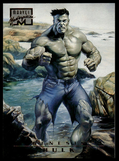 1996 FLEER SKYBOX MARVEL MASTERPIECES #98 HULK GENESIS