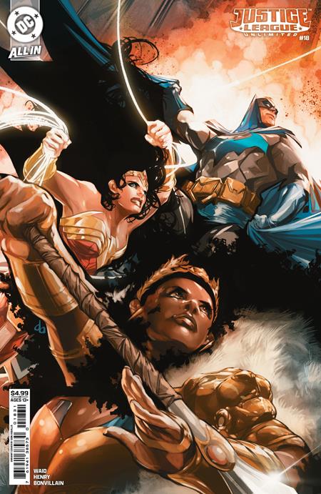 JUSTICE LEAGUE UNLIMITED (2024) #18 CVR C DON AGUILLO CARD STOCK VAR (DC K.O.)