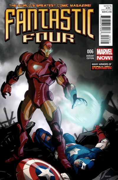 FANTASTIC FOUR (2013) #6 20 COPY INCV IRON MAN MANY ARMORS VAR NOW