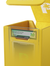 PALMS OFF GAMING COLLECTORS SERIES YELLOW SMALL GRADED CARD STORAGE CASE