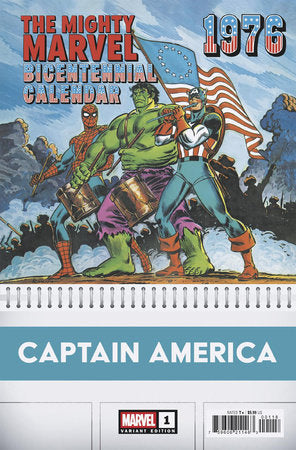 CAPTAIN AMERICA (2025) #1 50 COPY INCV JOHN ROMITA SR BICENTENNIAL CALENDAR HIDDEN GEM VAR