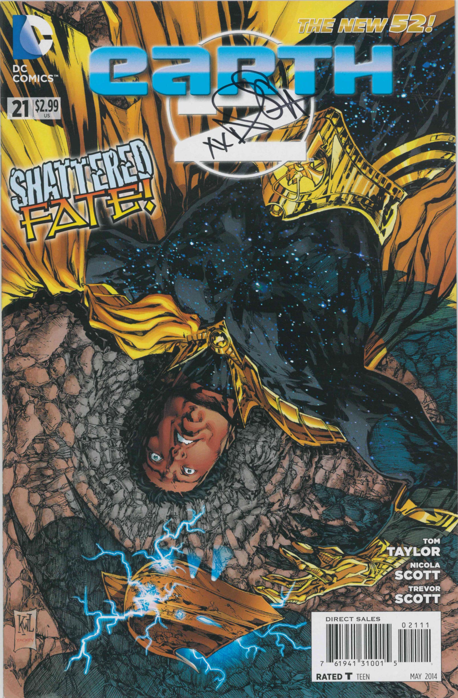 EARTH 2 #21 - SIGNED BY NICOLA SCOTT