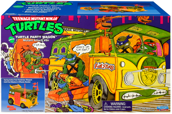 TEENAGE MUTANT NINJA TURTLES 1987 TURTLE PARTY WAGON MUTANT ATTACK VAN CLASSIC VEHICLE AF