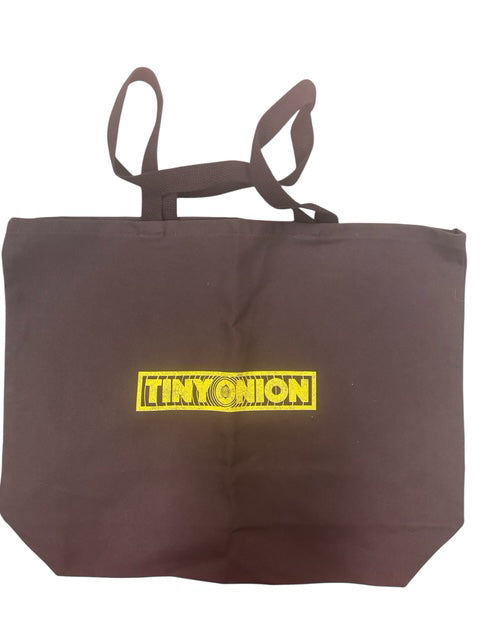 TINY ONION BLACK TOTE BAG