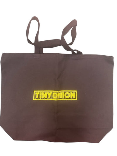 TINY ONION BLACK TOTE BAG