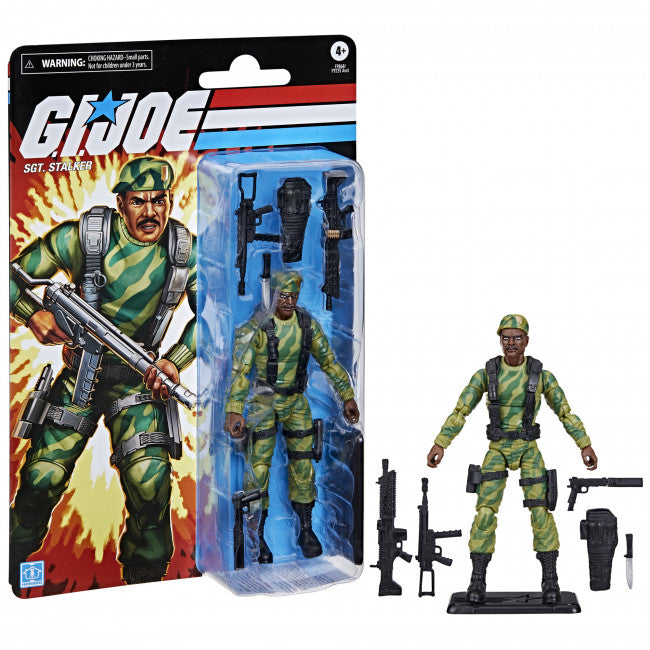 GI JOE CLASSIFIED SERIES RETRO CARDBACK SGT STALKER AF