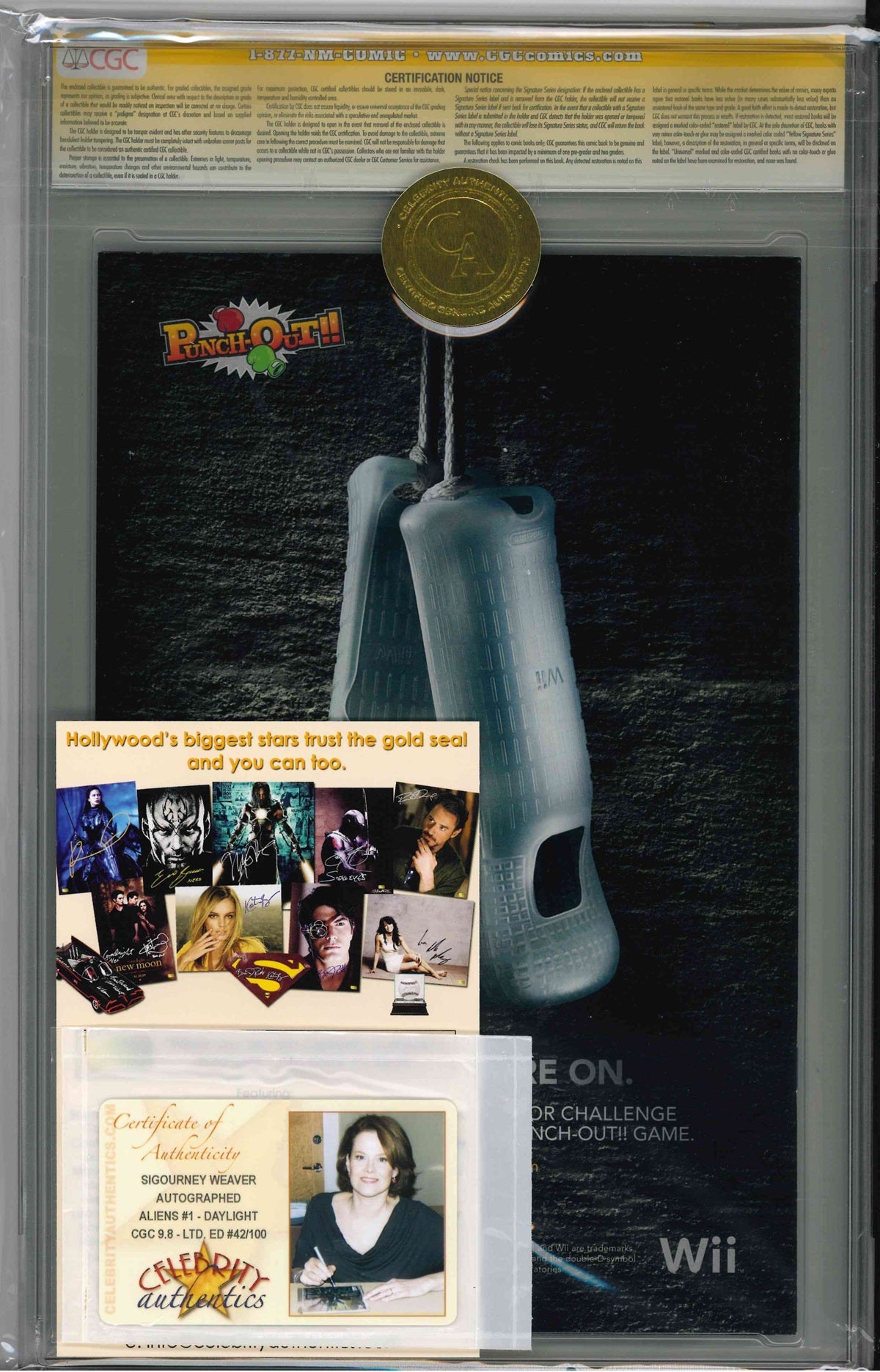 CGC ALIENS (2009) #1 DAYLIGHT VERSION (9.8) SIGNATURE SERIES - SIGNED BY SIGOURNEY WEAVER