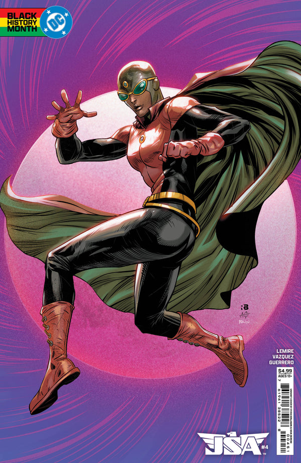 JSA (2024) #4 CVR D RYAN BENJAMIN BLACK HISTORY MONTH CARD STOCK VAR